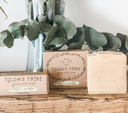 Honey & Oatmeal Natural Goats Milk Soap