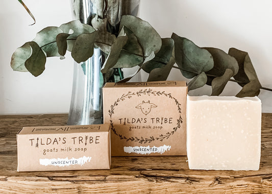 Unscented Handmade Natural Goats Milk Soap