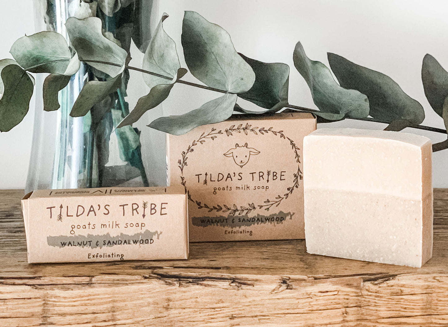 Walnut & Sandalwood Handmade Natural Goats Milk Soap