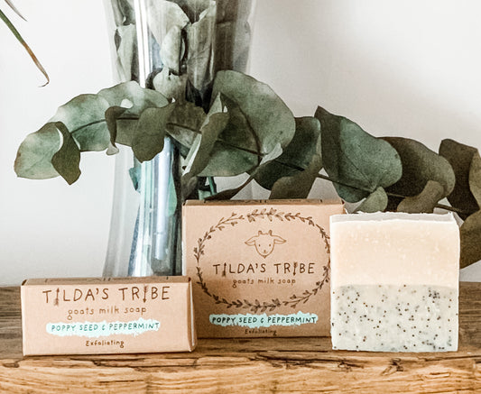 Poppy Seed & Peppermint Natural Goats Milk Soap